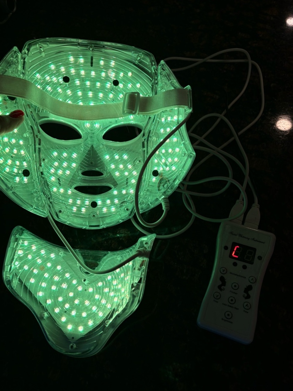 Colorful LED Facial Mask Light Therapy Set - Picture 7 of 10